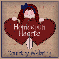 Homespun Hearts
     Country SiteRing